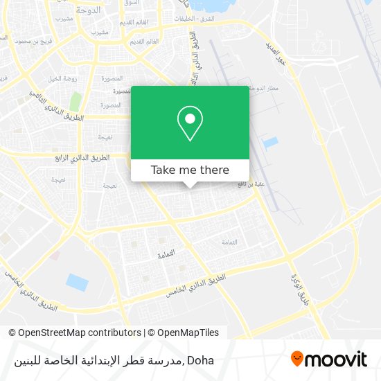 مدرسة قطر الإبتدائية الخاصة للبنين map