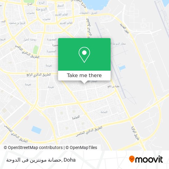 حضانة مونتزين فى الدوحة map