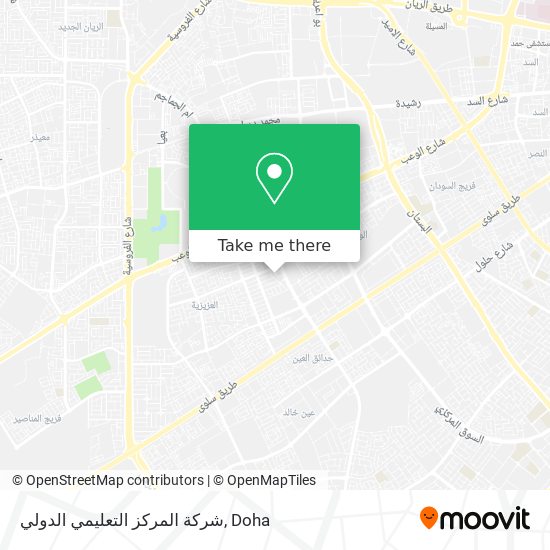 شركة المركز التعليمي الدولي map