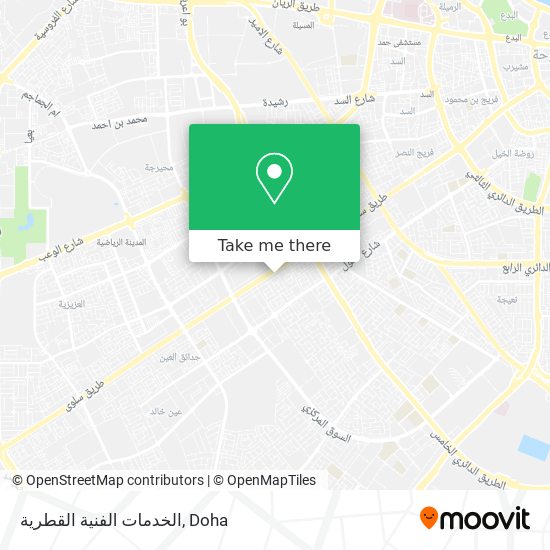 الخدمات الفنية القطرية map