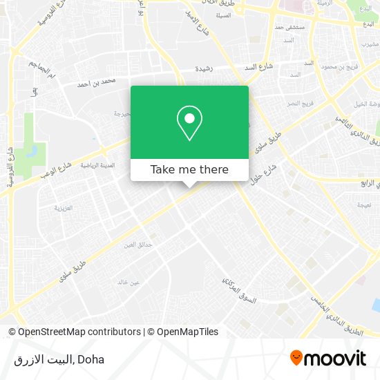 البيت الازرق map