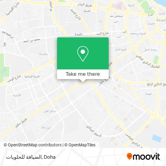 الضيافة للحلويات map