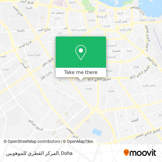 المركز القطري للموهوبين map