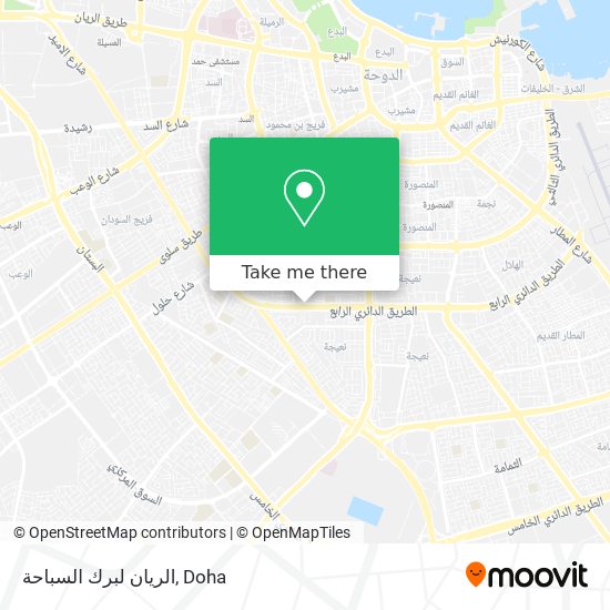 الريان لبرك السباحة map