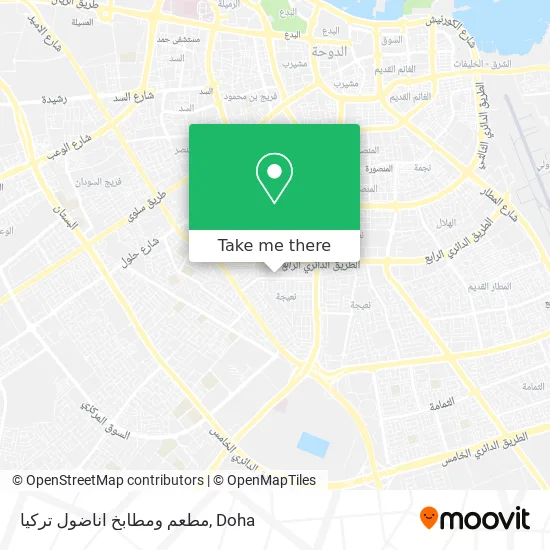 مطعم ومطابخ اناضول تركيا map