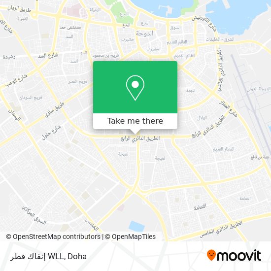 إنفاك قطر WLL map