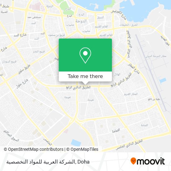 الشركة العربية للمواد التخصصية map