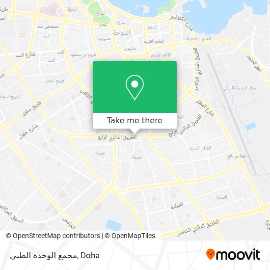 مجمع الوحدة الطبي map