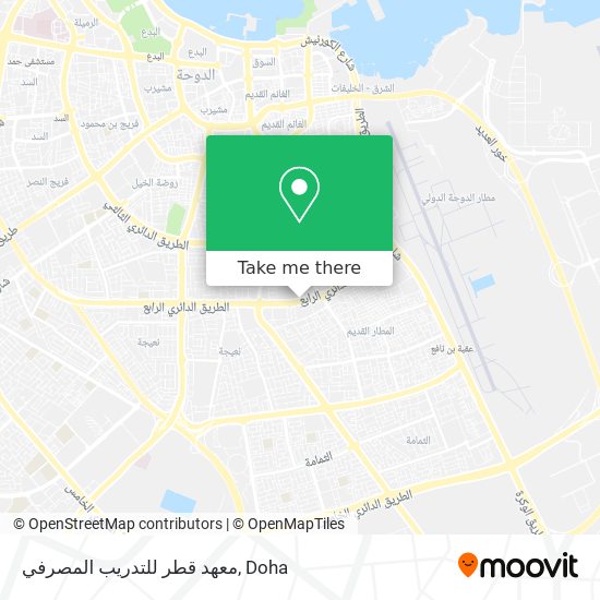 معهد قطر للتدريب المصرفي map