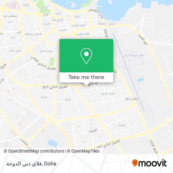 فلاي دبي الدوحة map