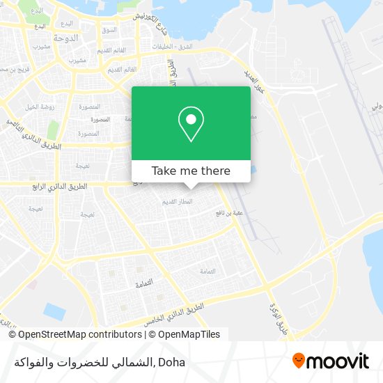 الشمالي للخضروات والفواكة map