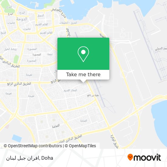 افران جبل لبنان map