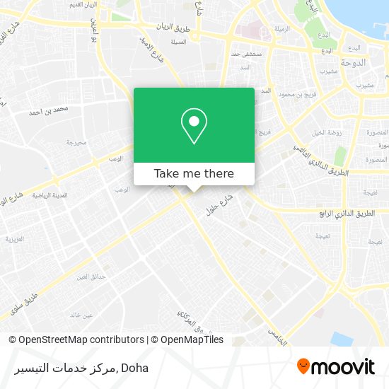 مركز خدمات التيسير map