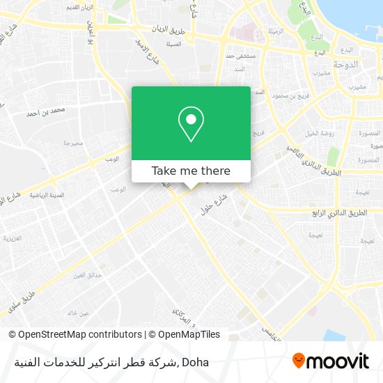 شركة قطر انتركير للخدمات الفنية map