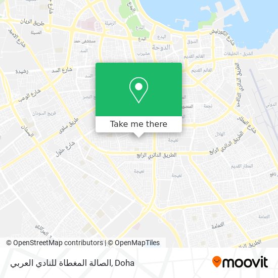 الصالة المغطاة للنادي العربي map