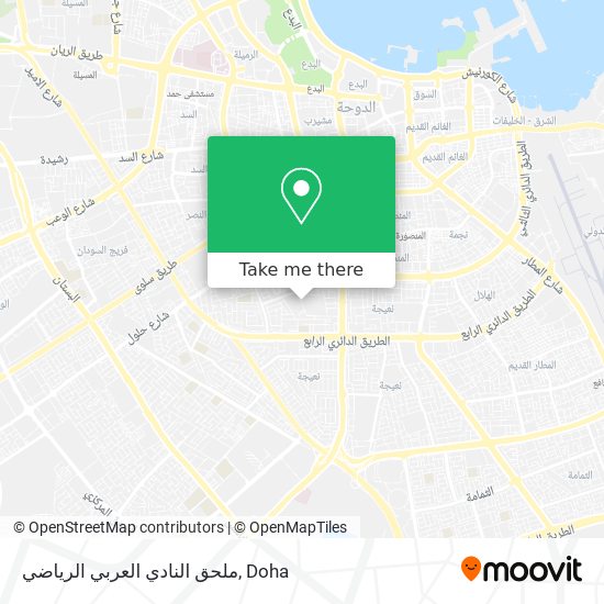 ملحق النادي العربي الرياضي map