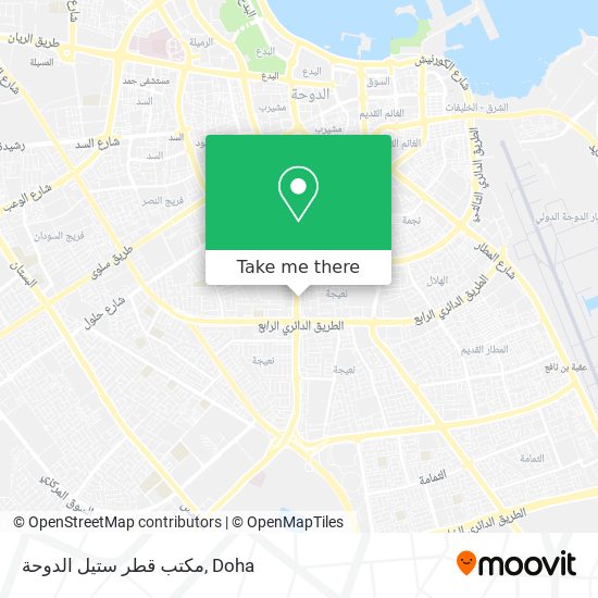 مكتب قطر ستيل الدوحة map