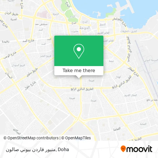 متيور قاردن بيوتي صالون map
