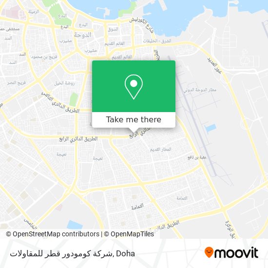 شركة كومودور قطر للمقاولات map