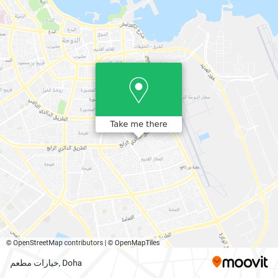 خيارات مطعم map