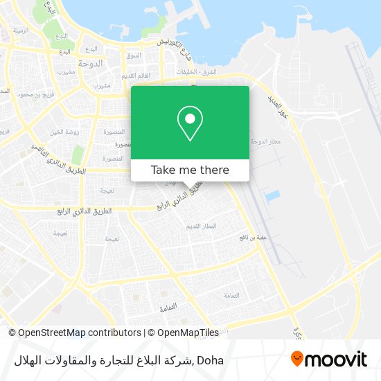 شركة البلاغ للتجارة والمقاولات الهلال map