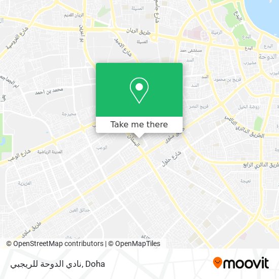 نادي الدوحة للريجبي map