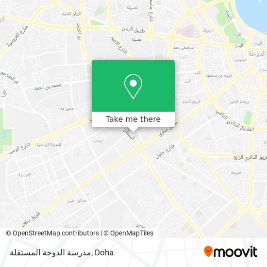 مدرسة الدوحة المستقلة map