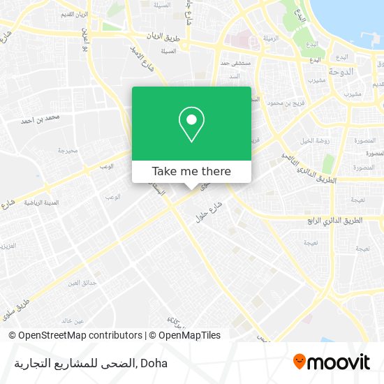 الضحى للمشاريع التجارية map