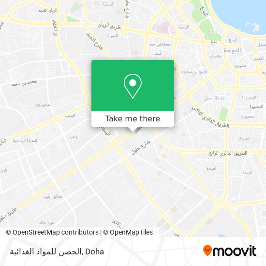 الحصن للمواد الغذائية map