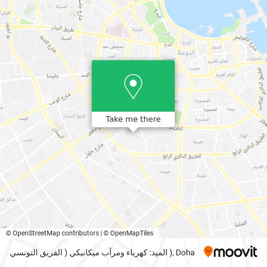 الميد: كهرباء ومرآب ميكانيكي ( الفريق التونسي ) map