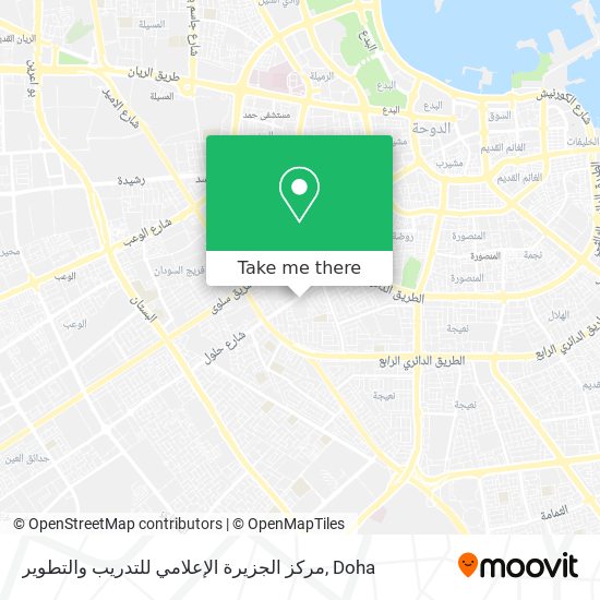 مركز الجزيرة الإعلامي للتدريب والتطوير map