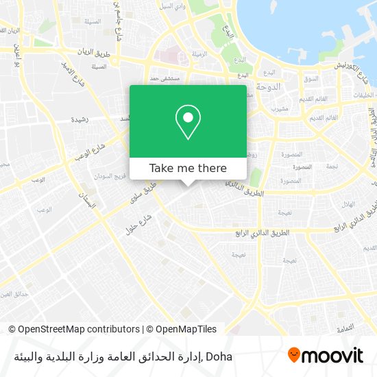 إدارة الحدائق العامة وزارة البلدية والبيئة map