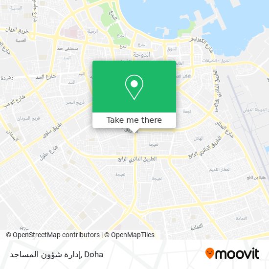 إدارة شؤون المساجد map