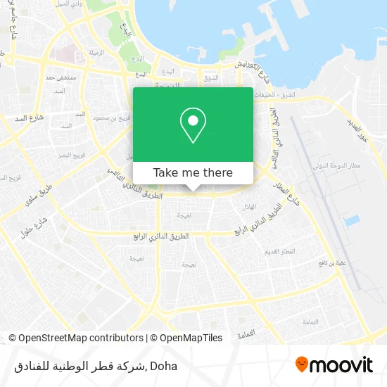 شركة قطر الوطنية للفنادق map