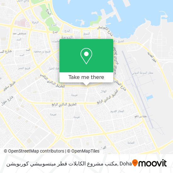 مكتب مشروع الكابلات قطر ميتسوبيشي كوربويشن map