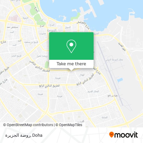 روضة الجزيرة map