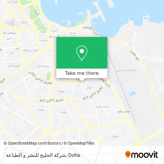 شركة الخليج للنشر و الطباعة map
