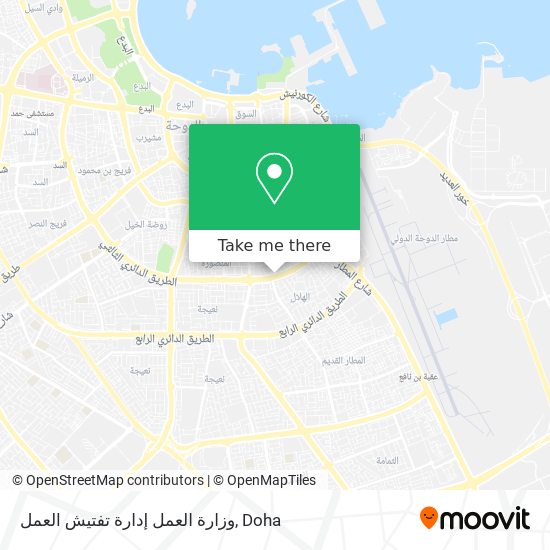 وزارة العمل إدارة تفتيش العمل map