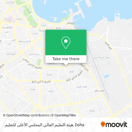 هيئة التعليم العالي المجلس الأعلى للتعليم map