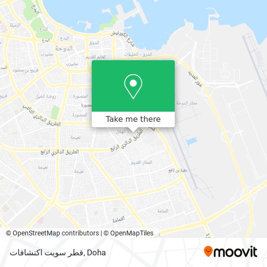 قطر سويت اكتشافات map