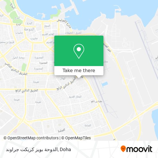 الدوحة بويز كريكت جراوند map