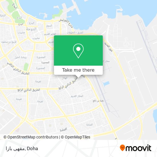 مقهى بازا map