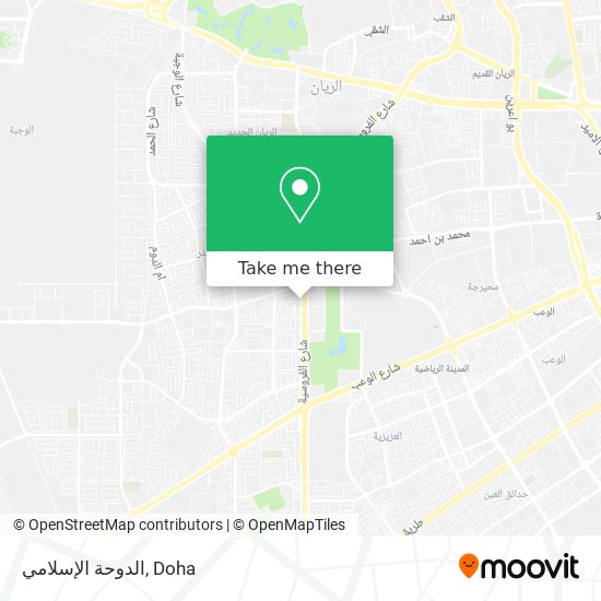 الدوحة الإسلامي map