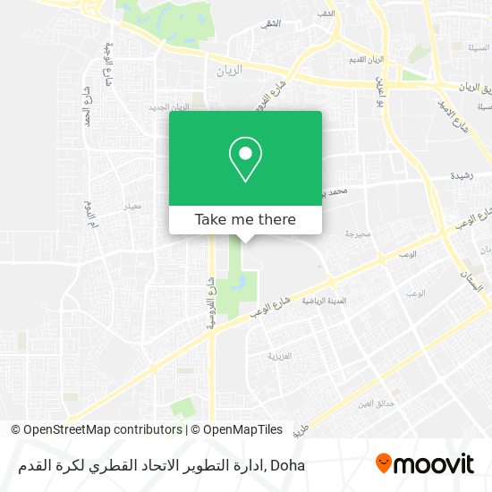 ادارة التطوير الاتحاد القطري لكرة القدم map