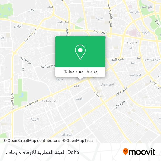 الهيئة القطرية للأوقاف-أوقاف map