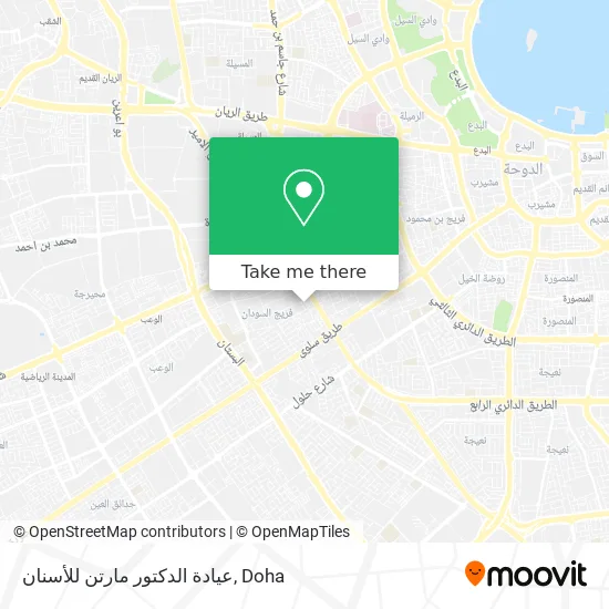 عيادة الدكتور مارتن للأسنان map