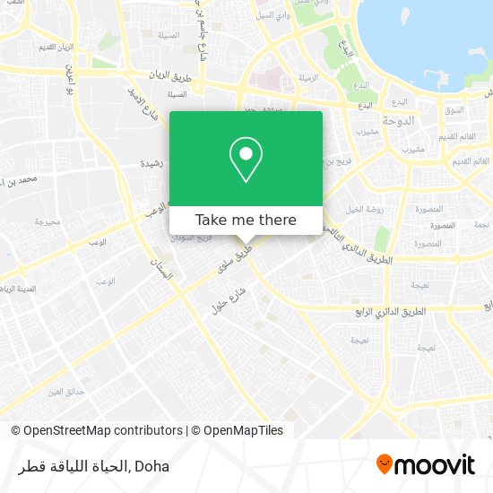 الحياة اللياقة قطر map