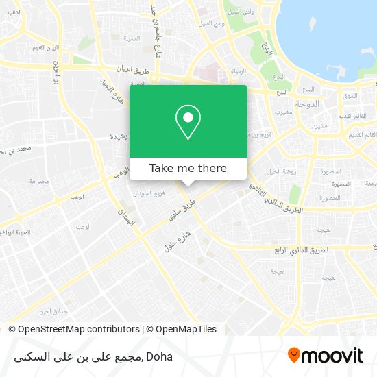 مجمع علي بن علي السكني map