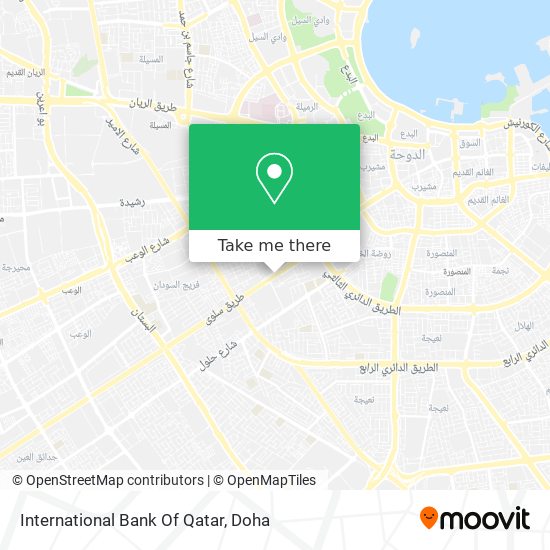 International Bank Of Qatar map