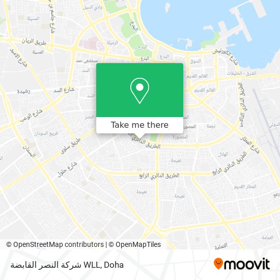 شركة النصر القابضة WLL map